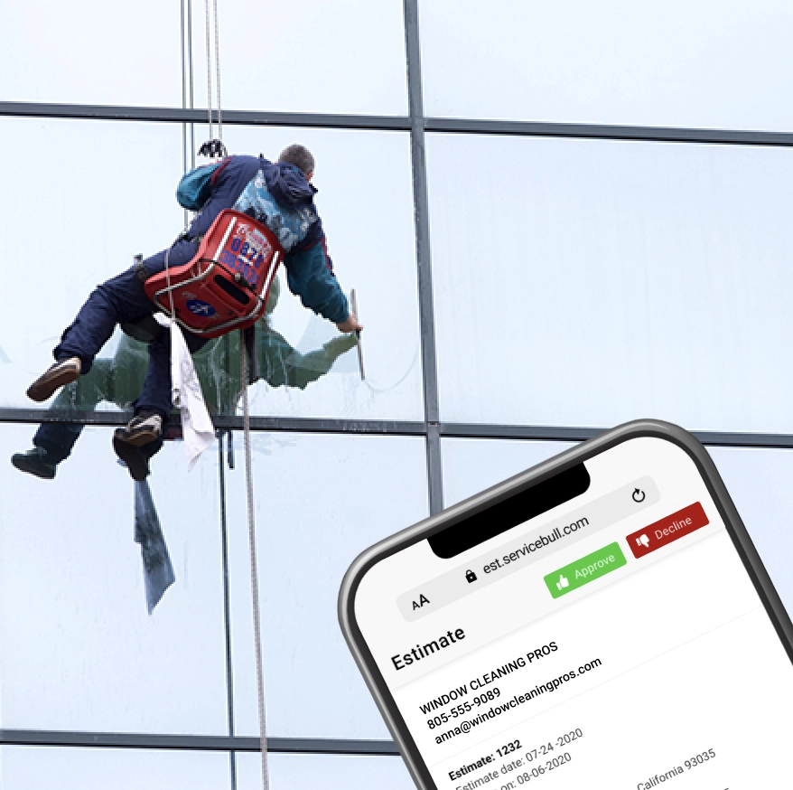 Window cleaning business software