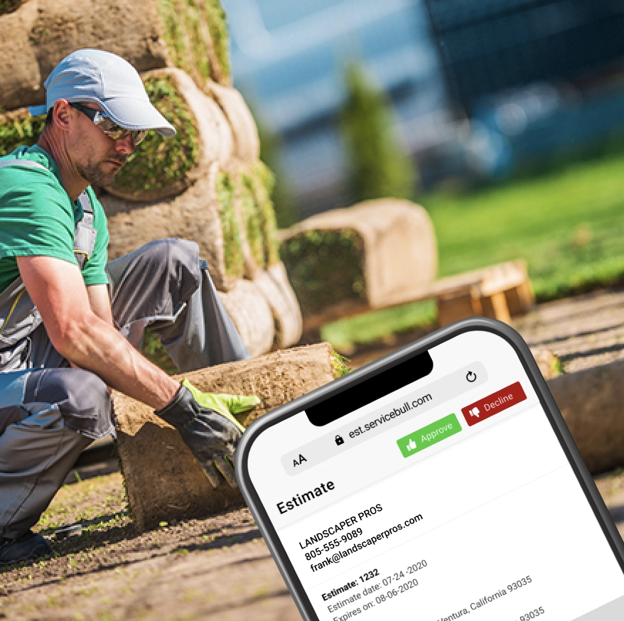 Landscaping estimate software