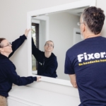 Fixer mounting a television