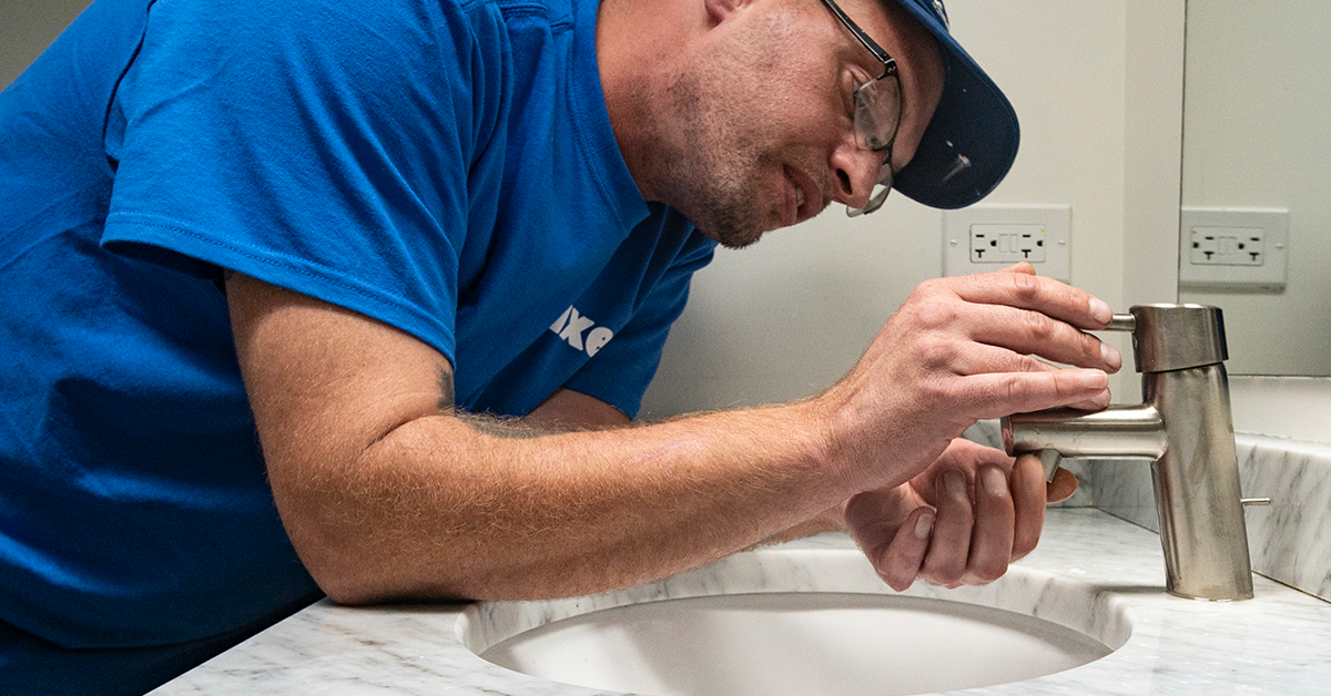 Fixer professional completing a project
